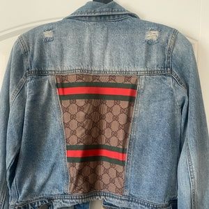 Vintage Jean Jacket w/ Gucci Patch